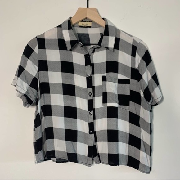 Checkered crop top - Picture 1 of 4